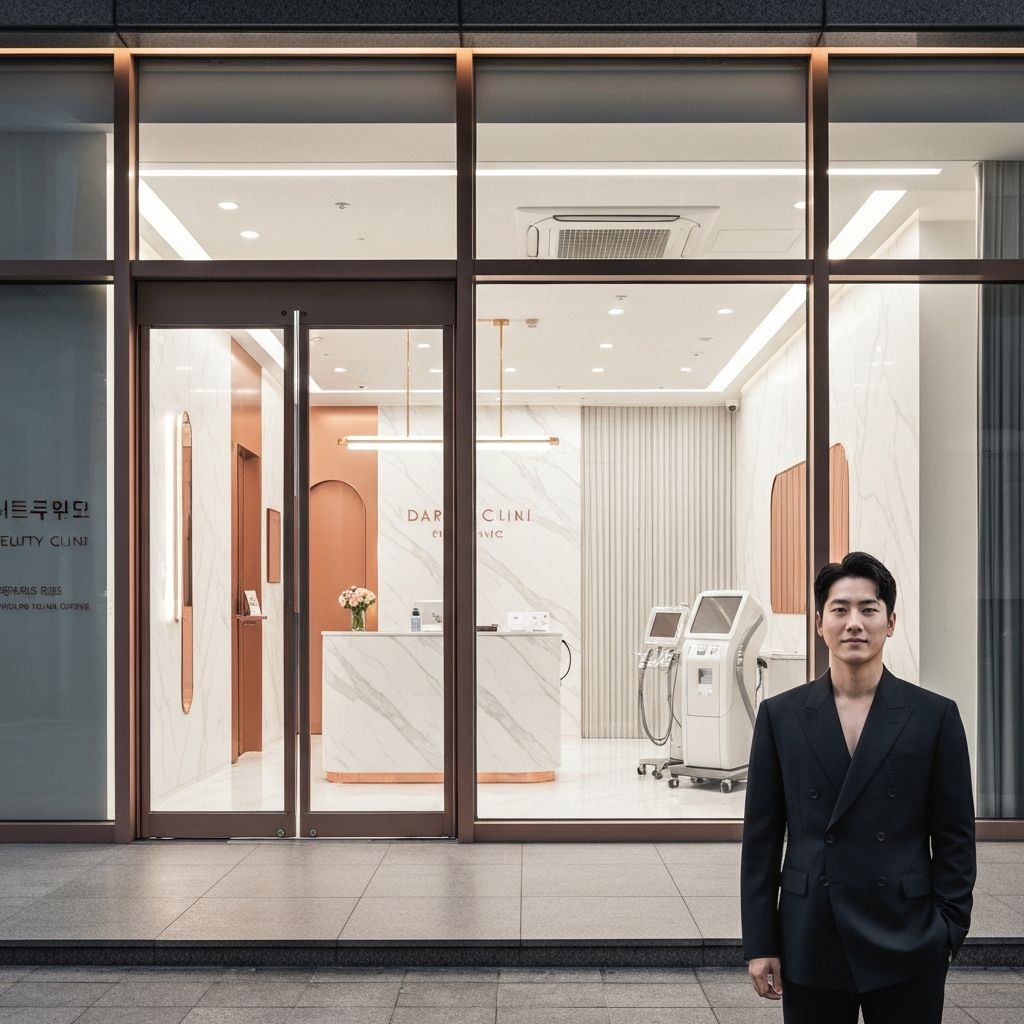 Luxury Korean dermatology clinic interior