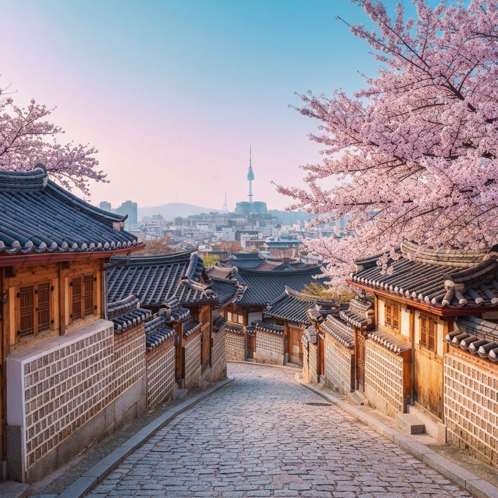 Bukchon Hanok Village traditional streets